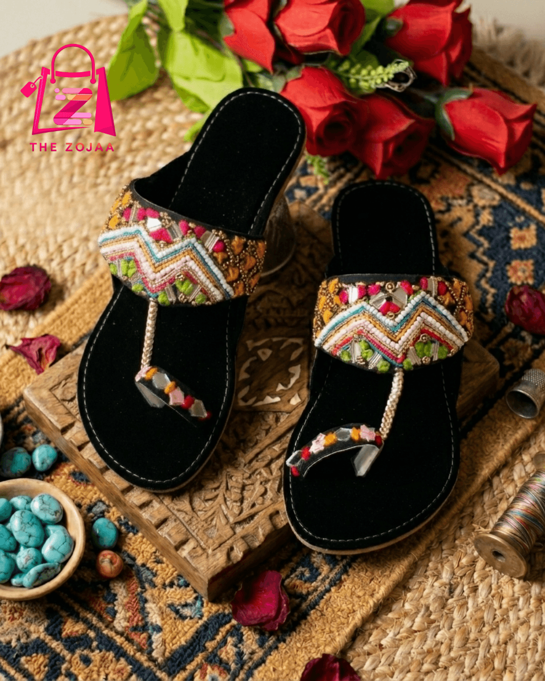 Rangoli Black Kolhapuri