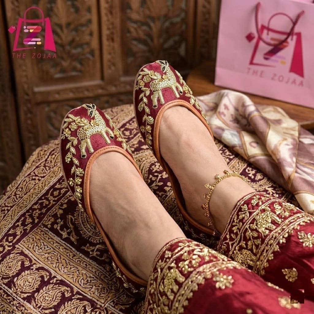 Royal Maroon Khussa