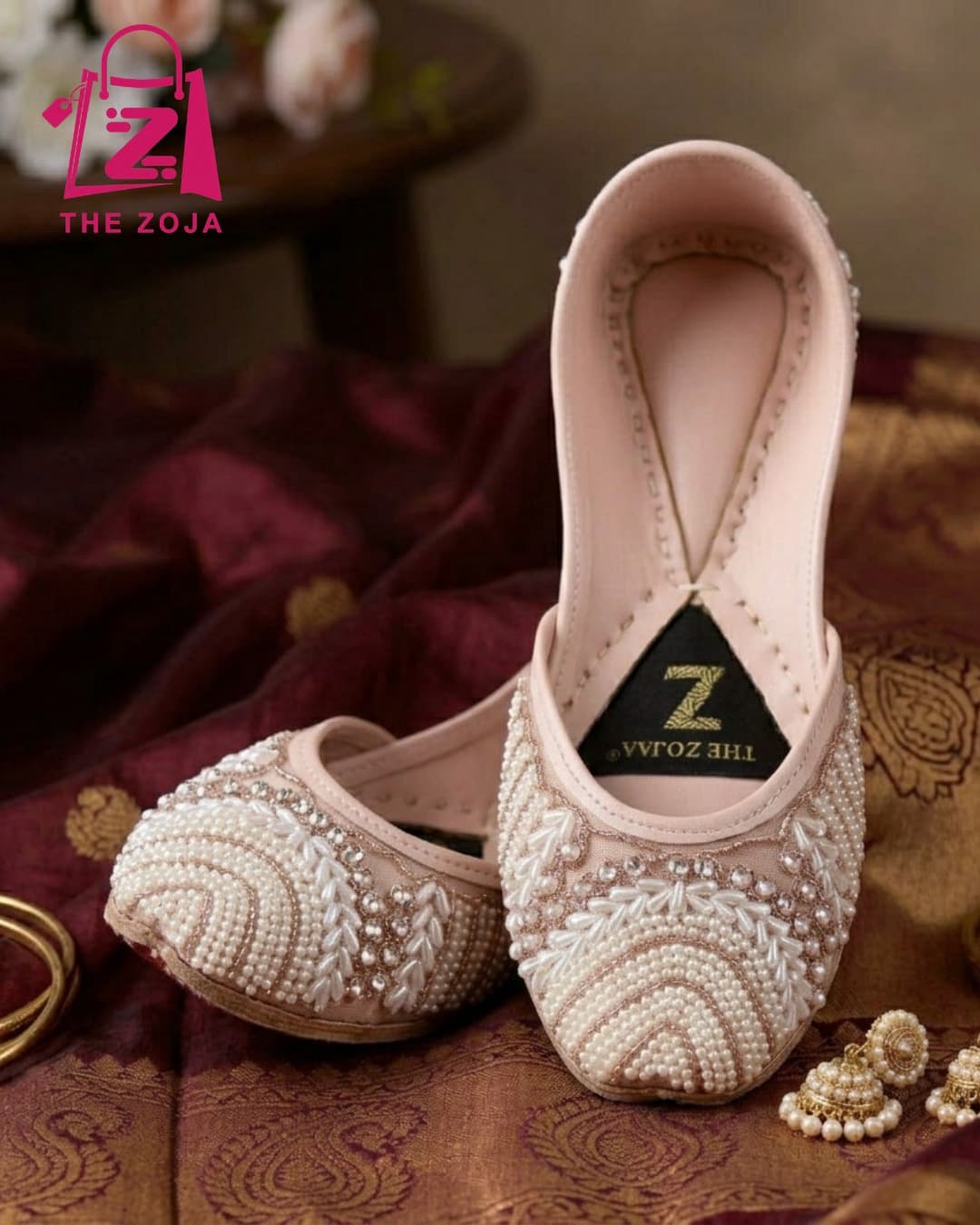 Blush Pearl Royale Khussa