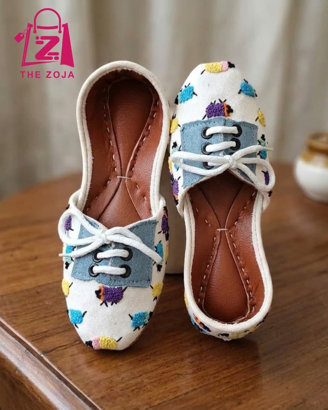 Candy Bloom Khussa Style Brogues