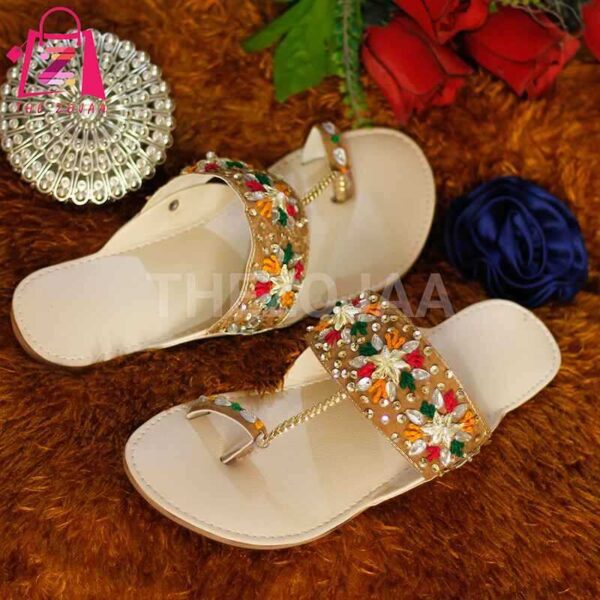 Stylish with Multicolor Kolhapuri chappal