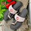 Stylish with embroidery Kolhapuri footwear